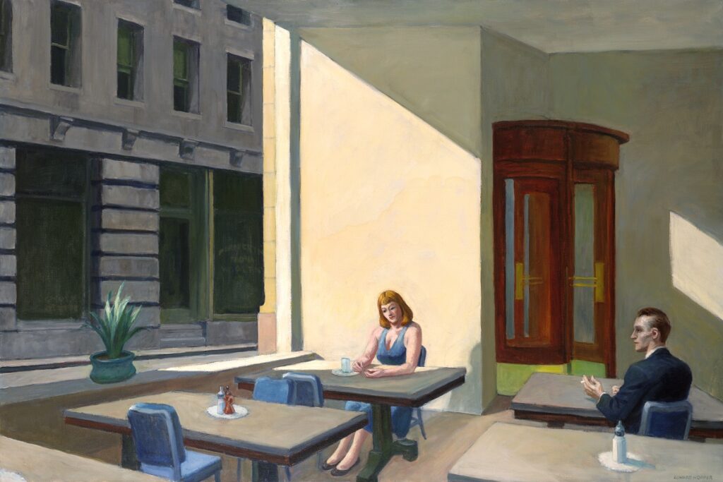 Edward Hopper Sunlight in a Cafeteria